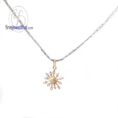 จี้เพชร จี้ทองสีชมพู จี้พิ้งค์โกลด์ เพชรแท้ พิ้งค์โกลด์แท้ P1079DPGe